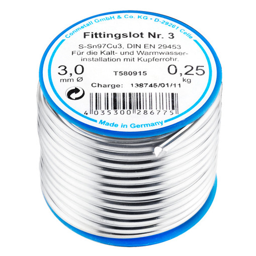 CORNAT Weichlot Fittingslot T580915 250 g - Lötdraht