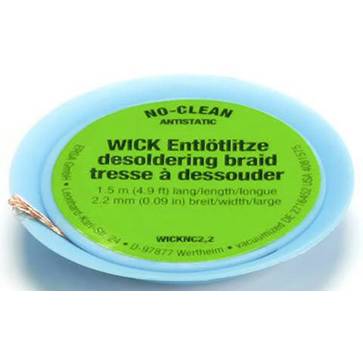 Ersa Löttechnik No-Clean 0WICKNC2.2/10 - 2.20 mm Entlötlitze
