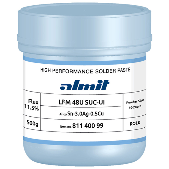 Almit LFM 48W SUC UI Bleifrei No Clean - Lötpaste 500 g Dose