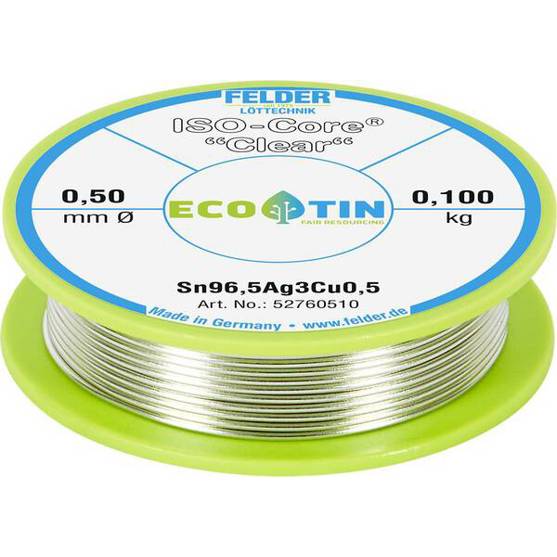 FELDER Löttechnik ISO-Core Clear SAC305 0,5 mm - Weichlot 100 g