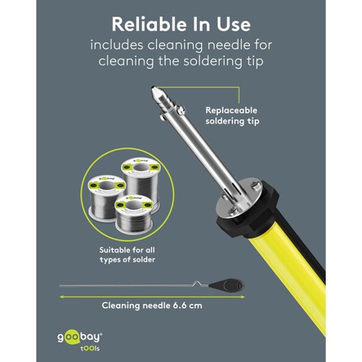 Goobay Tools Entlötkolben 9980481 - Elektrischer 40 W Entlötkolben