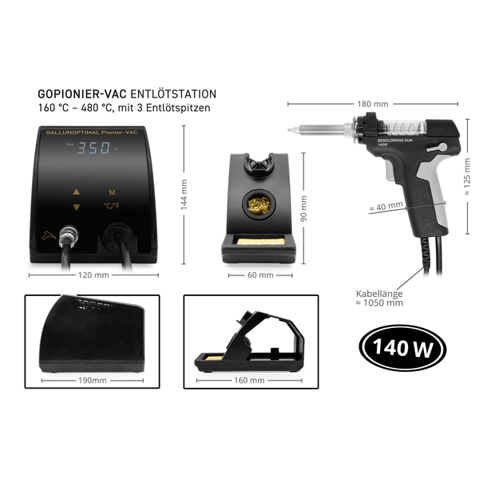 GALLUNoptimal Pionier VAC GOPionier-VAC - 140 W Entlötstation